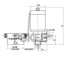 电磁真空带充气阀尺寸图2