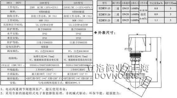 动态平衡电动二通阀结构图