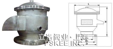 夹套保温呼吸阀尺寸图