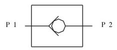 液压单向阀图形符号