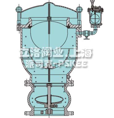 防水锤型排气阀配套缓冲塞阀原理图2