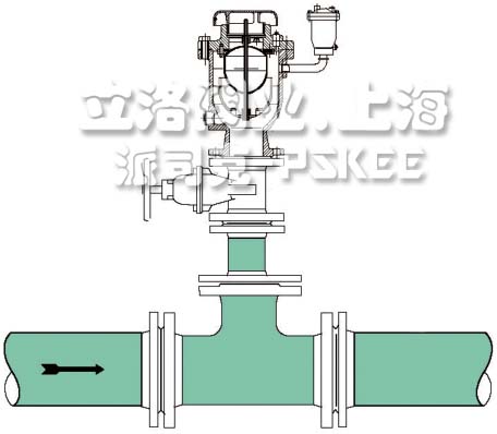 防水锤型排气阀安装示意图1