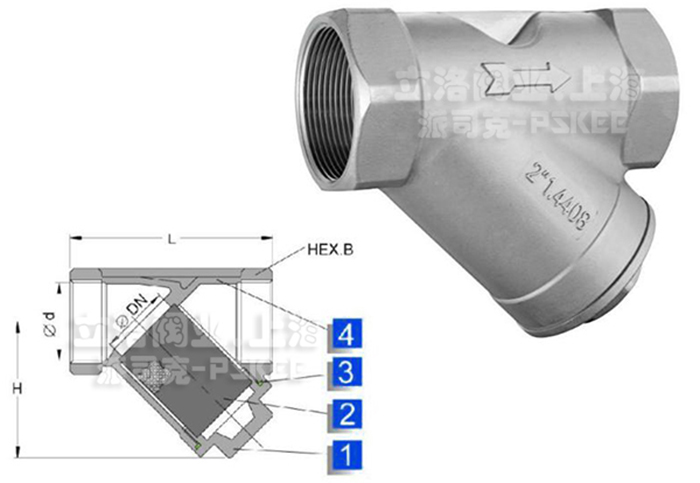 螺纹过滤器结构图