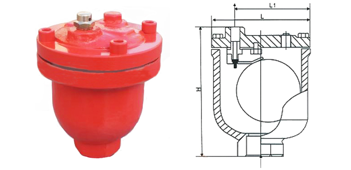 消防自动排气阀外形尺寸图