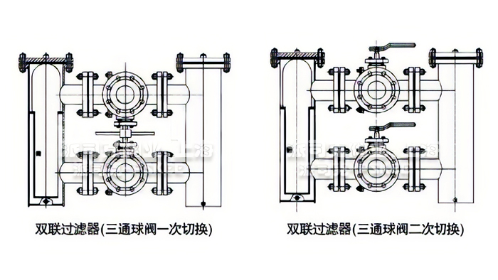 双桶切换过滤器结构图