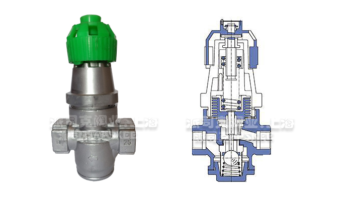 内螺纹波纹管式减压阀结构图