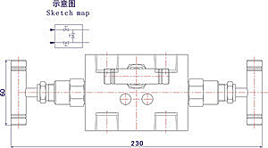 内螺纹三阀组示意图