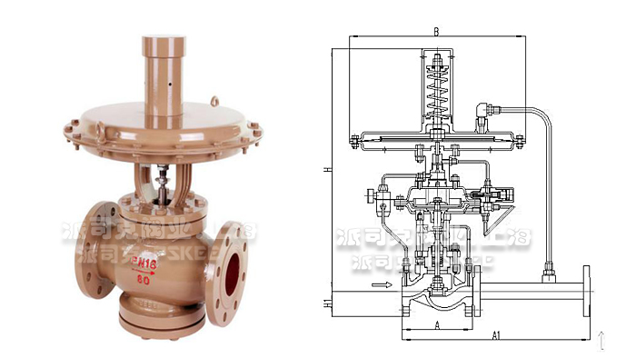 自力式微压调节阀尺寸图