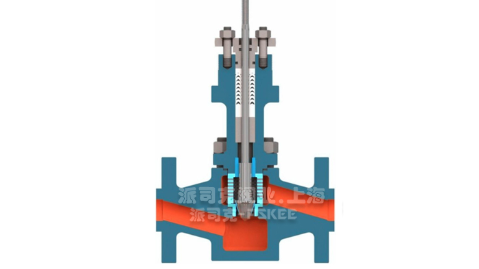 气动小口径单座调节阀解剖图