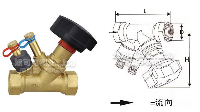 静态流量平衡阀结构图